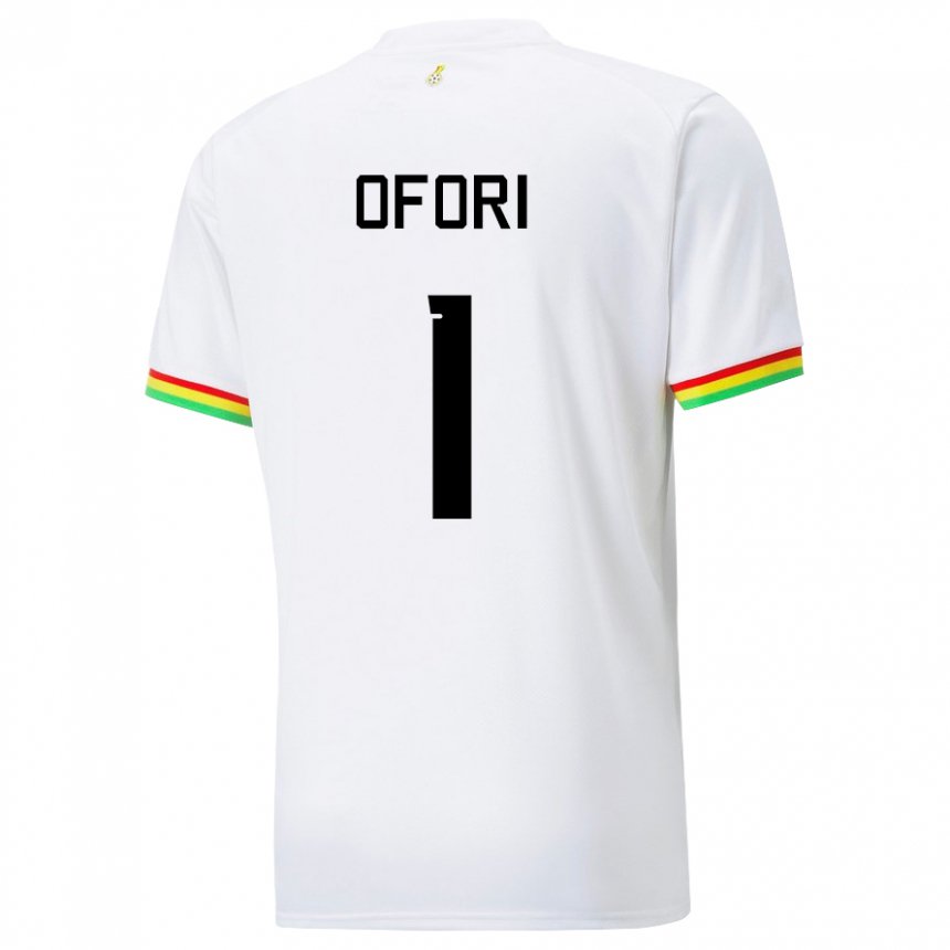 Lapset Ghanan Richard Ofori #1 Valkoinen Kotipaita 22-24 Lyhythihainen Paita T-paita