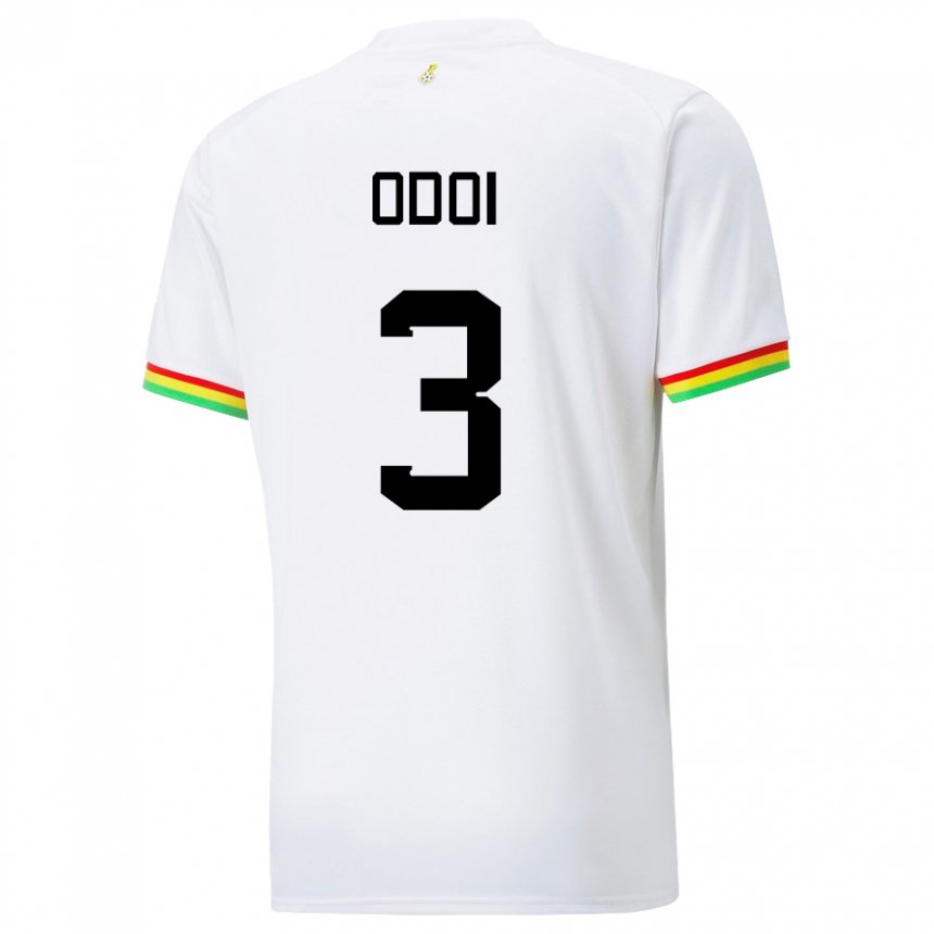 Lapset Ghanan Denis Odoi #3 Valkoinen Kotipaita 22-24 Lyhythihainen Paita T-paita