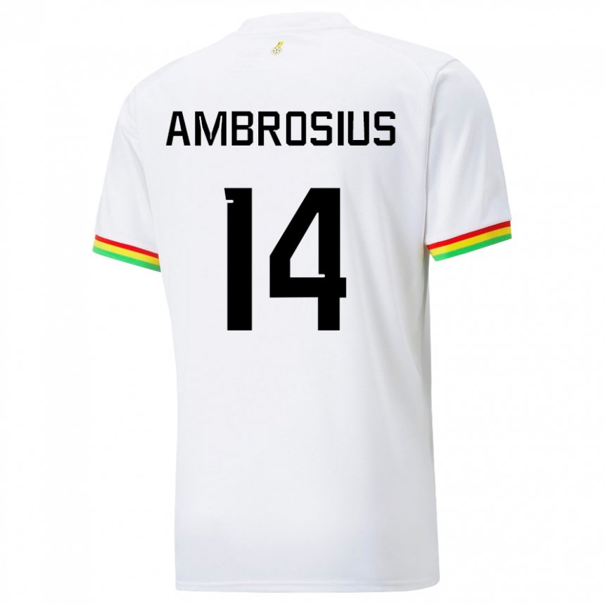 Lapset Ghanan Stephan Ambrosius #14 Valkoinen Kotipaita 22-24 Lyhythihainen Paita T-paita