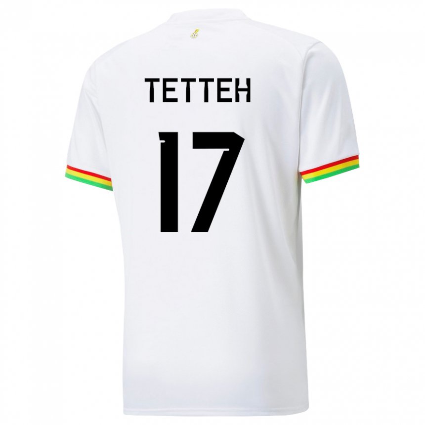 Lapset Ghanan Benjamin Tetteh #17 Valkoinen Kotipaita 22-24 Lyhythihainen Paita T-paita