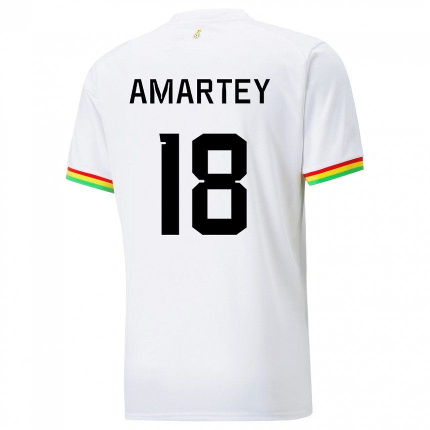 Lapset Ghanan Daniel Amartey #18 Valkoinen Kotipaita 22-24 Lyhythihainen Paita T-paita