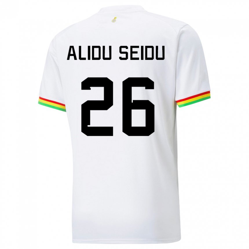 Lapset Ghanan Alidu Seidu #26 Valkoinen Kotipaita 22-24 Lyhythihainen Paita T-paita