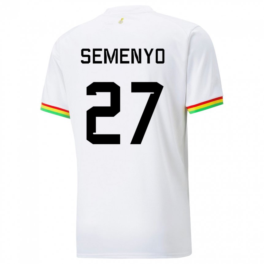 Lapset Ghanan Antoine Semenyo #27 Valkoinen Kotipaita 22-24 Lyhythihainen Paita T-paita