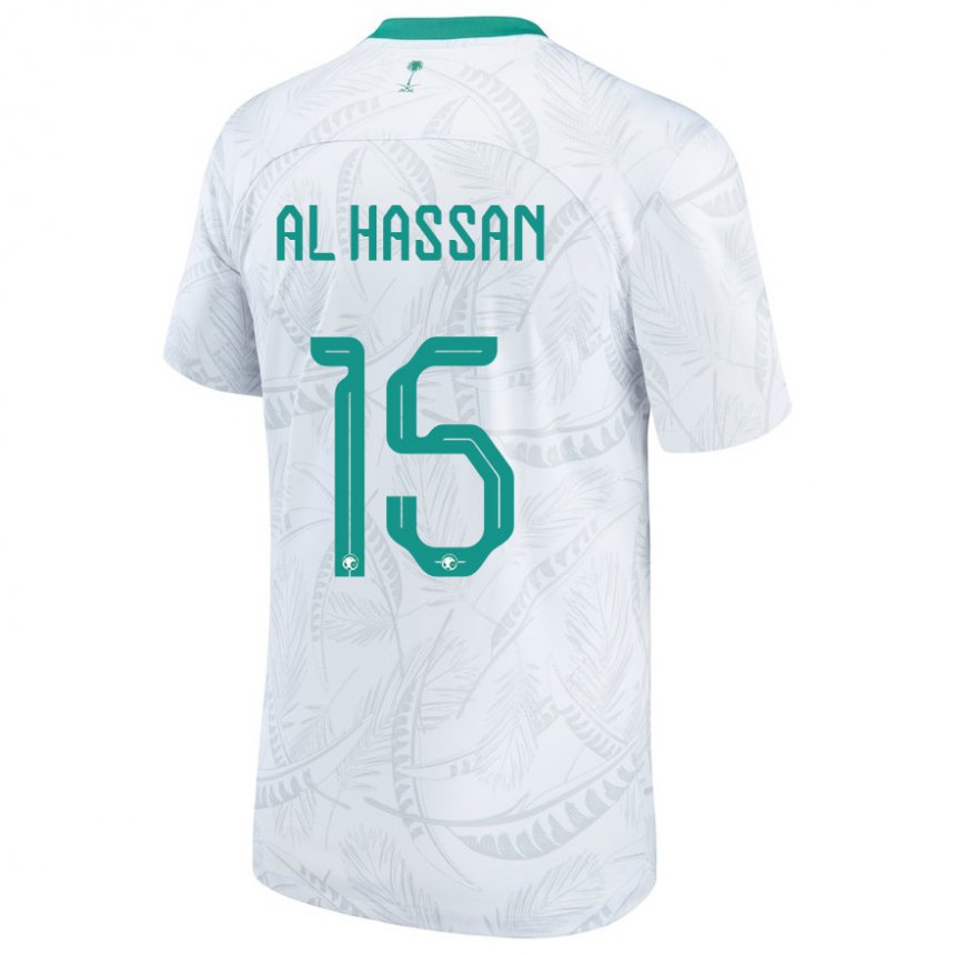 Lapset Saudi-arabian Ali Al Hassan #15 Valkoinen Kotipaita 22-24 Lyhythihainen Paita T-paita