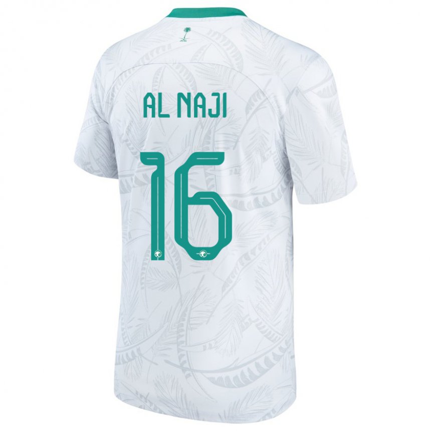 Lapset Saudi-arabian Sami Al Naji #16 Valkoinen Kotipaita 22-24 Lyhythihainen Paita T-paita