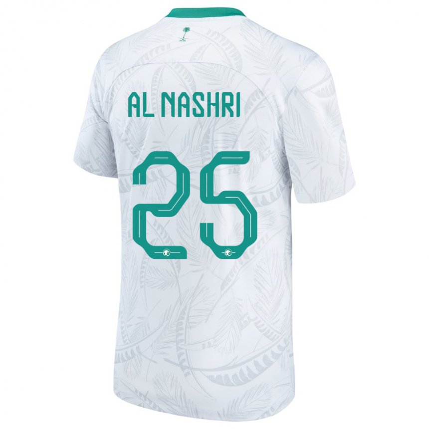 Lapset Saudi-arabian Awad Al Nashri #25 Valkoinen Kotipaita 22-24 Lyhythihainen Paita T-paita