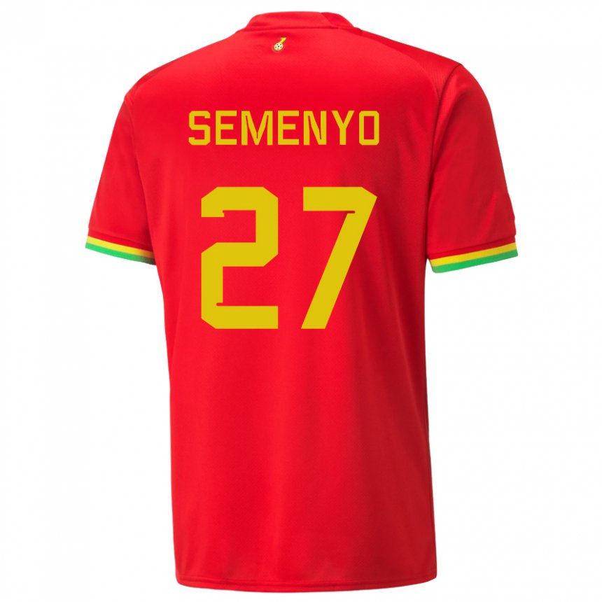 Lapset Ghanan Antoine Semenyo #27 Punainen Vieraspaita 22-24 Lyhythihainen Paita T-paita