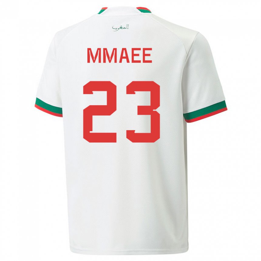 Lapset Marokon Ryan Mmaee #23 Valkoinen Vieraspaita 22-24 Lyhythihainen Paita T-paita