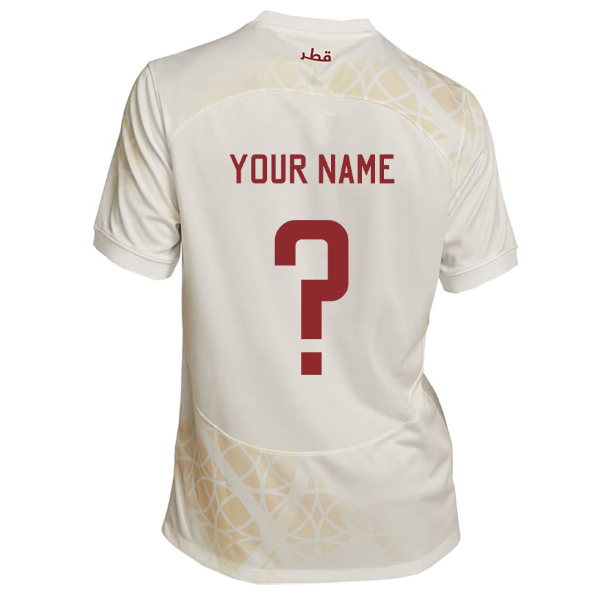 Lapset Qatarin Nimesi #0 Kultainen Beige Vieraspaita 22-24 Lyhythihainen Paita T-paita