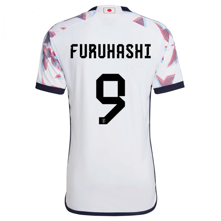 Miesten Japanin Kyogo Furuhashi #9 Valkoinen Vieraspaita 22-24 Lyhythihainen Paita T-paita