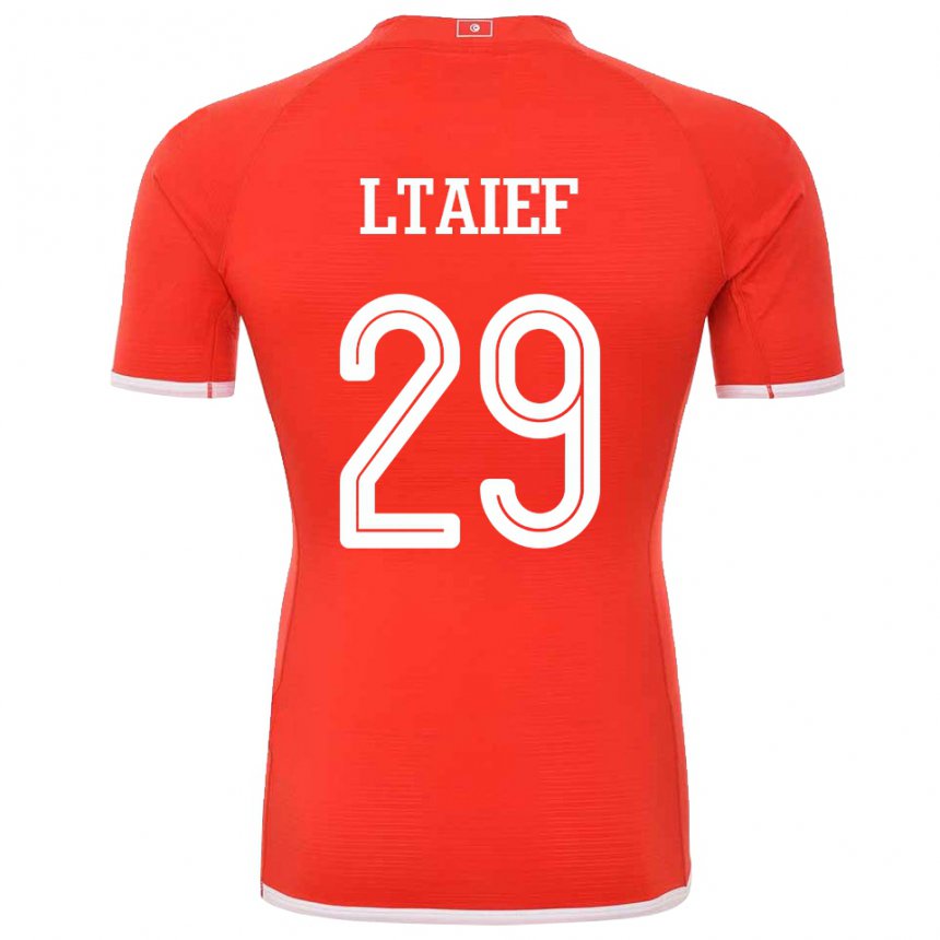 Naisten Tunisian Sayfallah Ltaief #29 Punainen Kotipaita 22-24 Lyhythihainen Paita T-paita