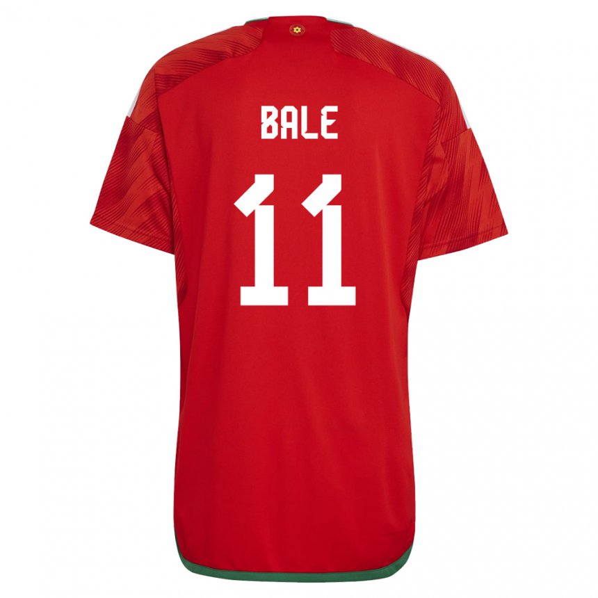 Naisten Walesin Gareth Bale #11 Punainen Kotipaita 22-24 Lyhythihainen Paita T-paita