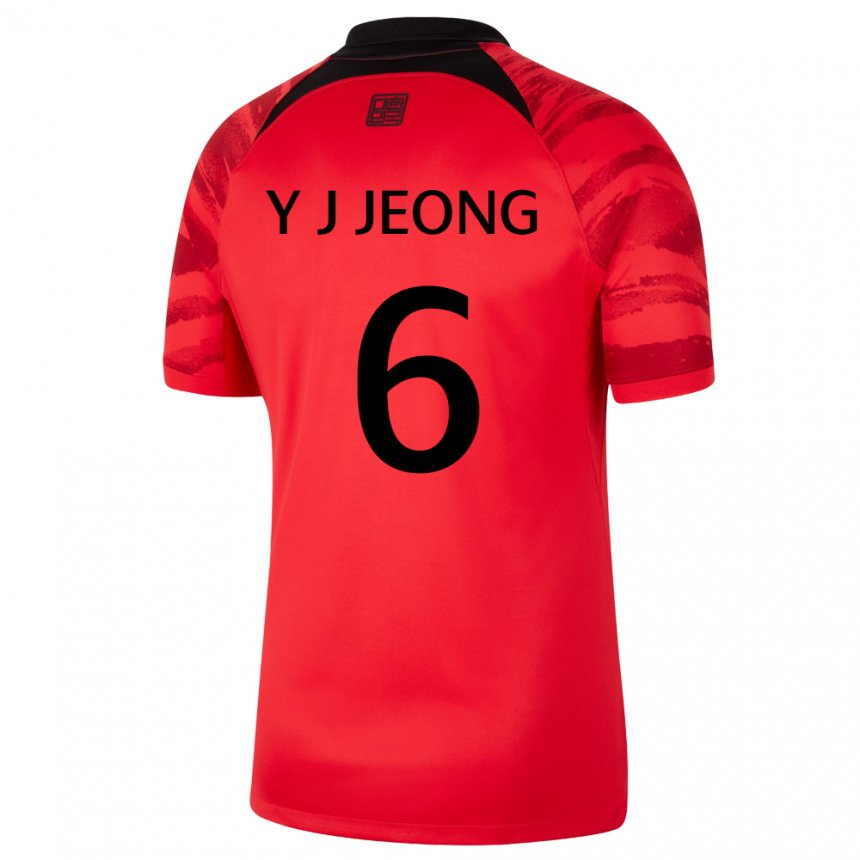 Lapset Etelä-korean Jeong Yu Jin #6 Punamusta Kotipaita 22-24 Lyhythihainen Paita T-paita