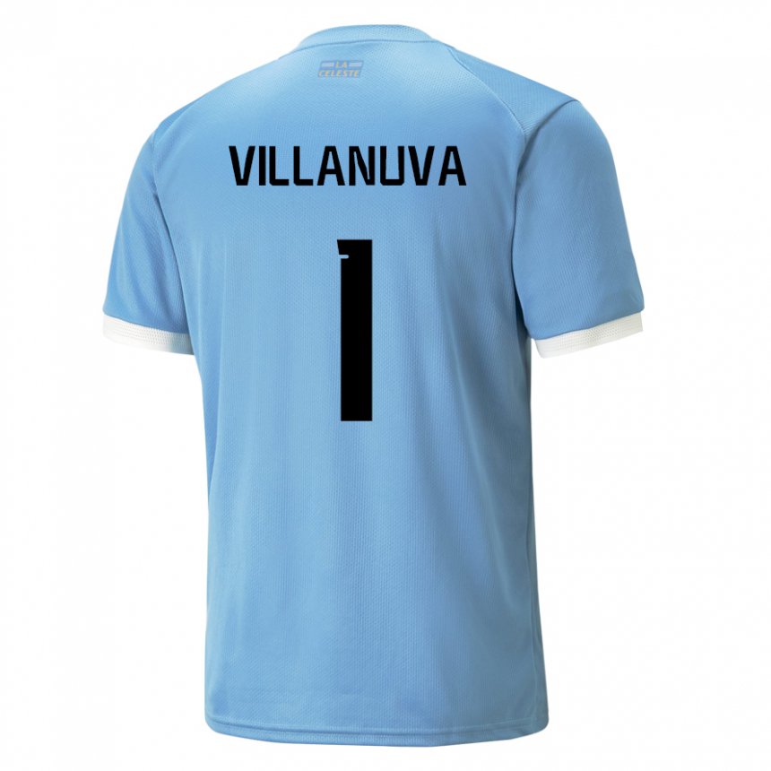 Lapset Uruguayn Josefina Villanuva #1 Sininen Kotipaita 22-24 Lyhythihainen Paita T-paita