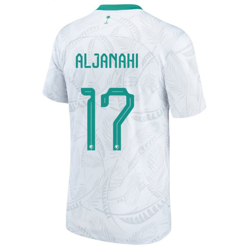 Lapset Saudi-arabian Nawaf Aljanahi #17 Valkoinen Kotipaita 22-24 Lyhythihainen Paita T-paita