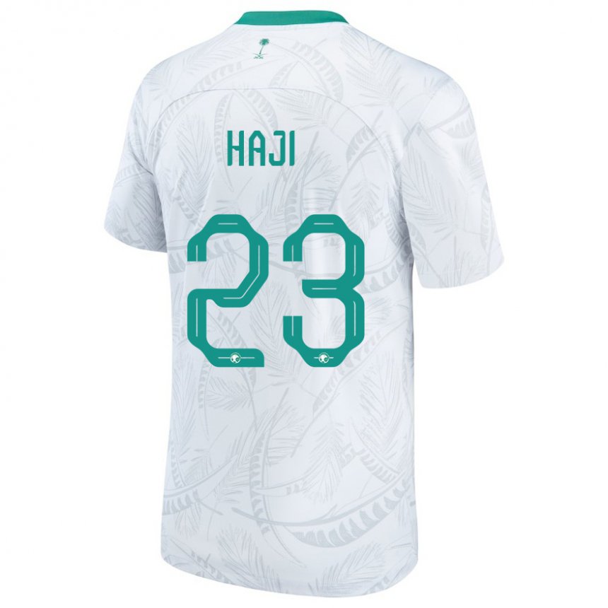Lapset Saudi-arabian Talal Haji #23 Valkoinen Kotipaita 22-24 Lyhythihainen Paita T-paita