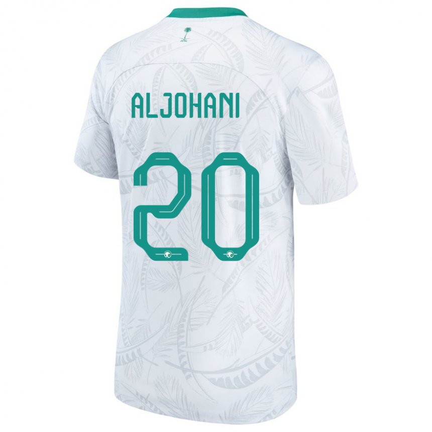 Lapset Saudi-arabian Ziyad Aljohani #20 Valkoinen Kotipaita 22-24 Lyhythihainen Paita T-paita
