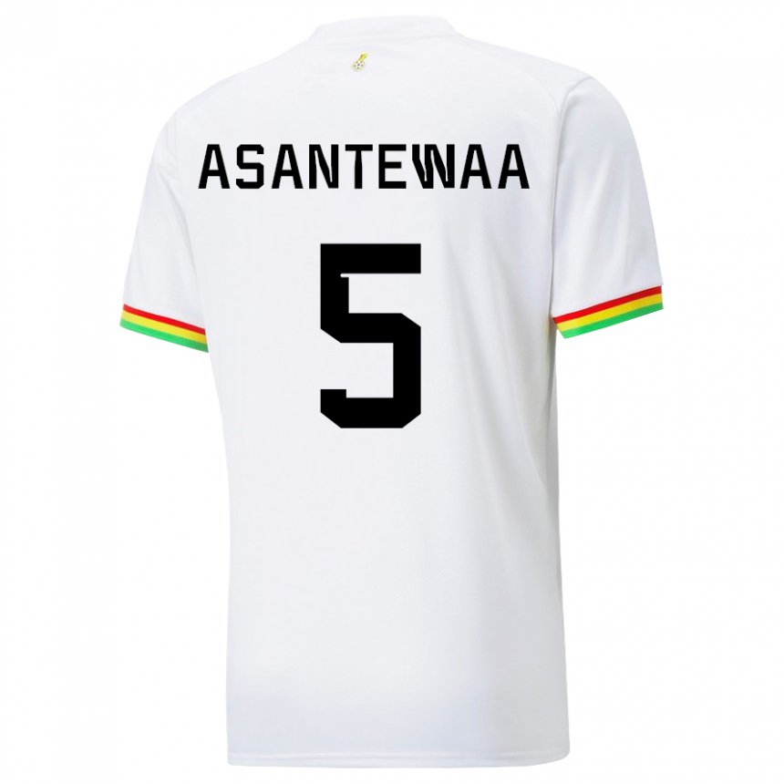 Lapset Ghanan Grace Asantewaa #5 Valkoinen Kotipaita 22-24 Lyhythihainen Paita T-paita