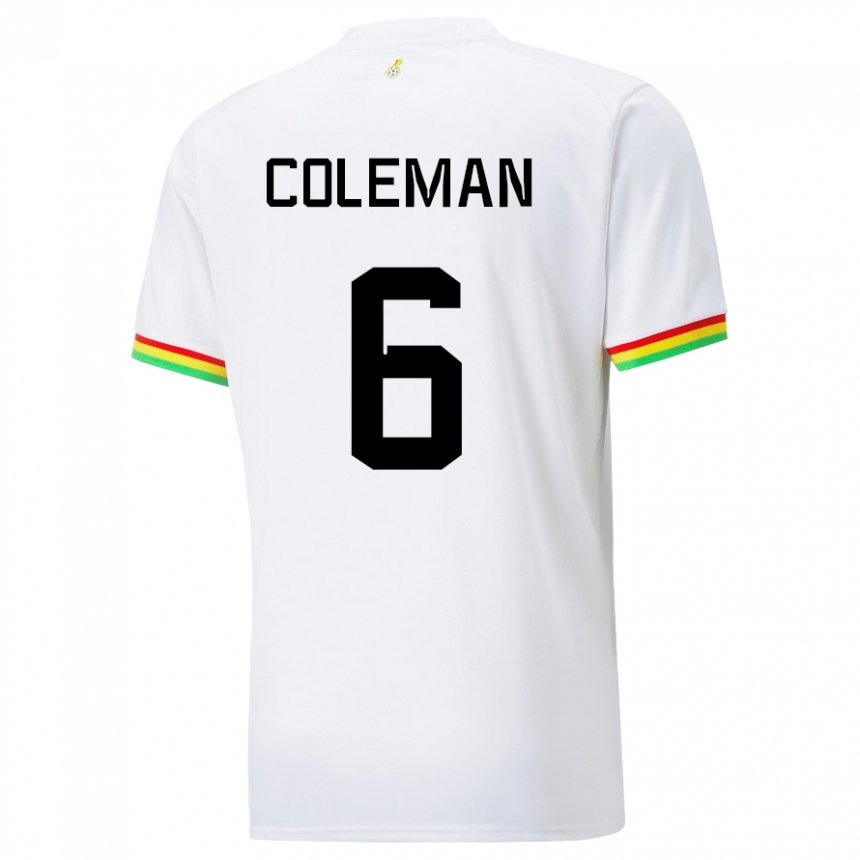 Lapset Ghanan Ellen Coleman #6 Valkoinen Kotipaita 22-24 Lyhythihainen Paita T-paita