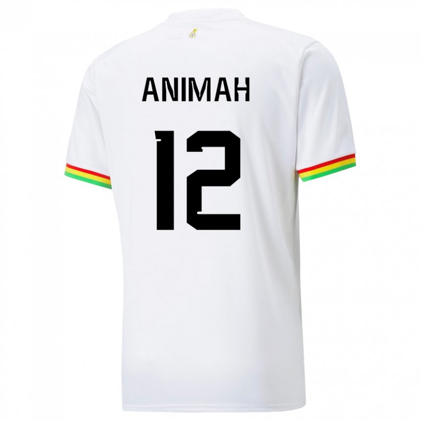 Lapset Ghanan Grace Animah #12 Valkoinen Kotipaita 22-24 Lyhythihainen Paita T-paita