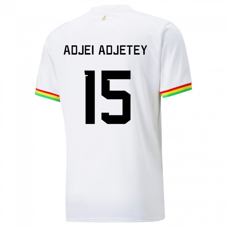 Lapset Ghanan Jonas Adjei Adjetey #15 Valkoinen Kotipaita 22-24 Lyhythihainen Paita T-paita