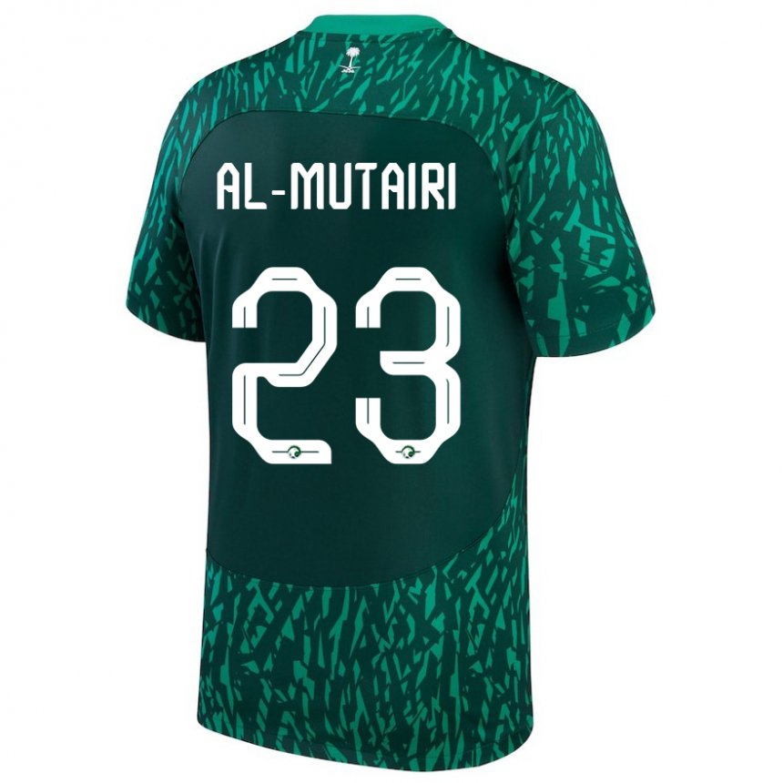 Lapset Saudi-arabian Turki Al Mutairi #23 Dark Vihreä Vieraspaita 22-24 Lyhythihainen Paita T-paita