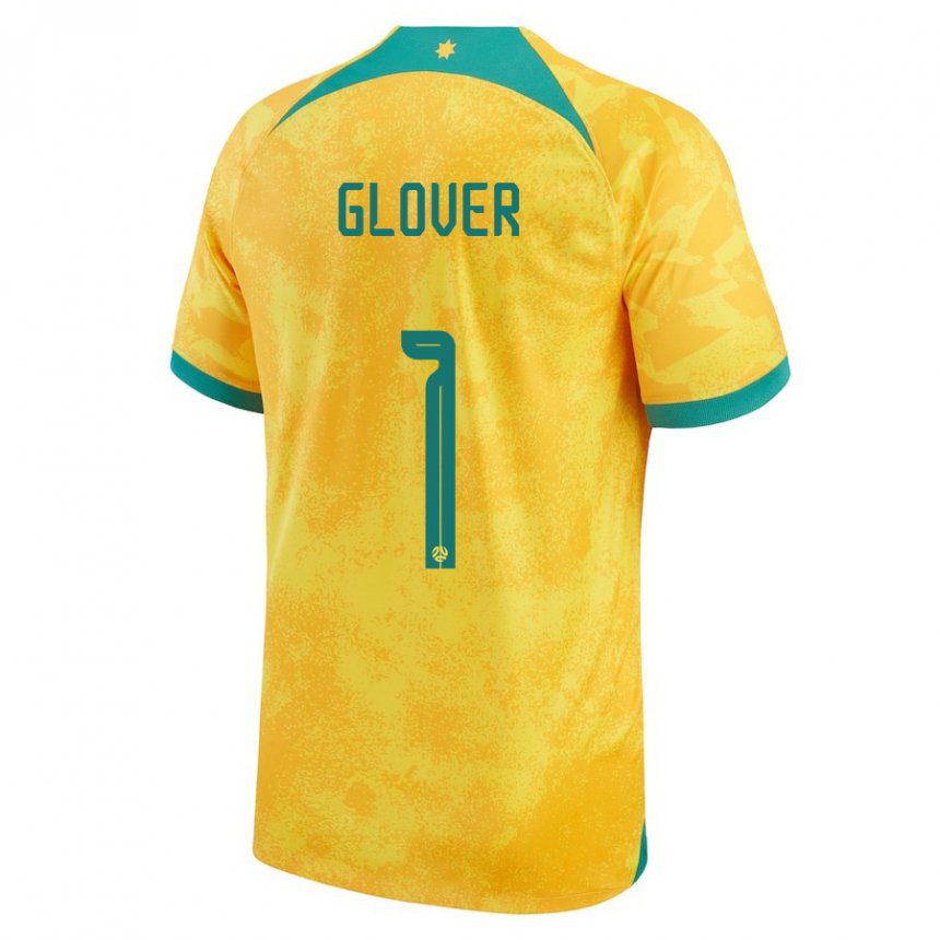 Miesten Australian Thomas Glover #1 Kultainen Kotipaita 22-24 Lyhythihainen Paita T-paita