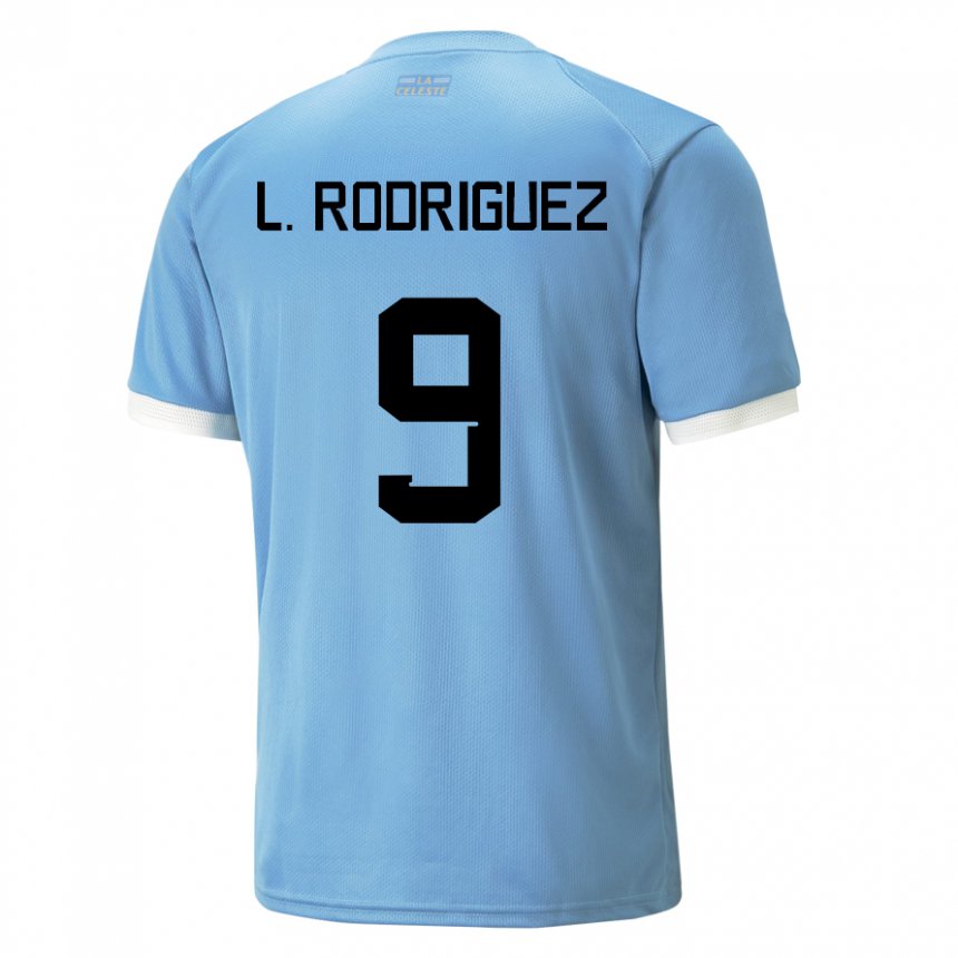 Miesten Uruguayn Luciano Rodriguez #9 Sininen Kotipaita 22-24 Lyhythihainen Paita T-paita