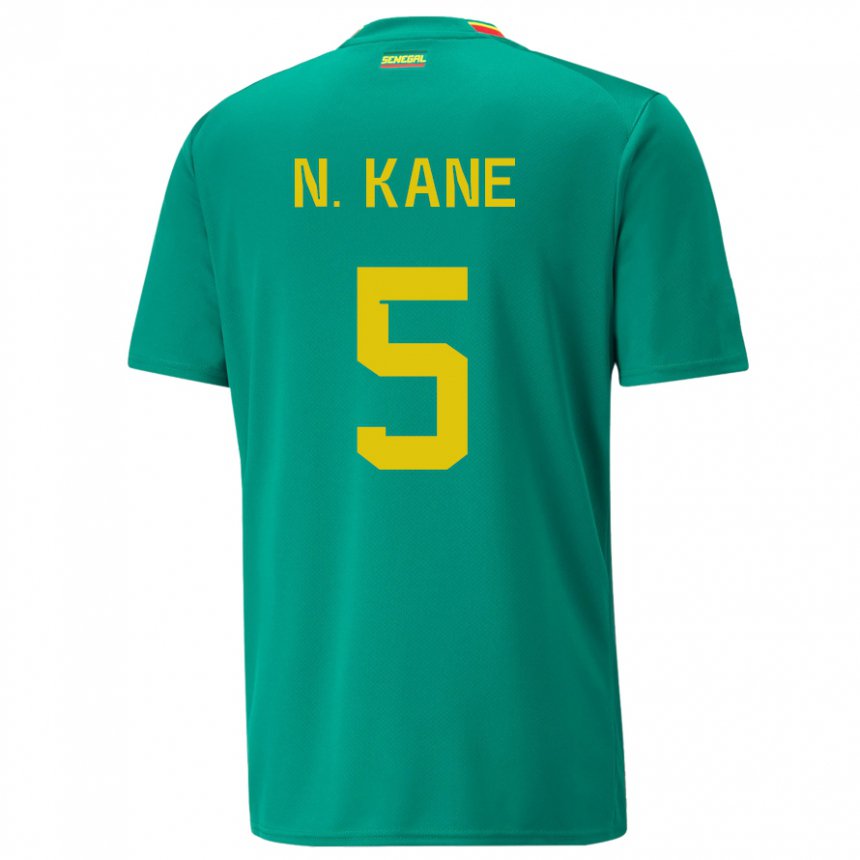 Miesten Senegalin Ndeye Ndiaye Kane #5 Vihreä Vieraspaita 22-24 Lyhythihainen Paita T-paita