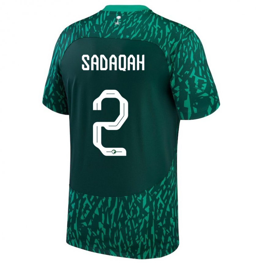 Miesten Saudi-arabian Bayan Sadaqah #2 Dark Vihreä Vieraspaita 22-24 Lyhythihainen Paita T-paita
