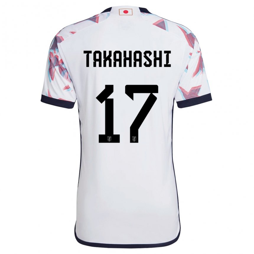 Miesten Japanin Hana Takahashi #17 Valkoinen Vieraspaita 22-24 Lyhythihainen Paita T-paita
