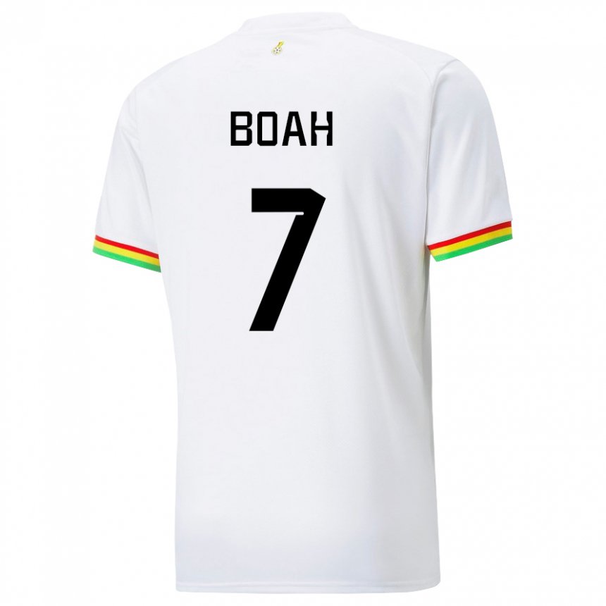 Naisten Ghanan Collins Boah #7 Valkoinen Kotipaita 22-24 Lyhythihainen Paita T-paita