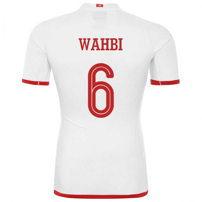 Naisten Tunisian Gaith Wahbi #6 Valkoinen Vieraspaita 22-24 Lyhythihainen Paita T-paita