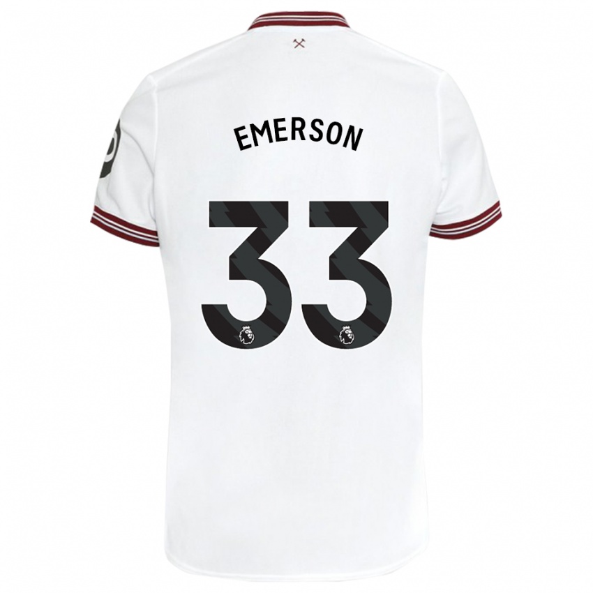 Lapset Emerson Palmieri #33 Valkoinen Vieraspaita 2023/24 Lyhythihainen Paita T-Paita