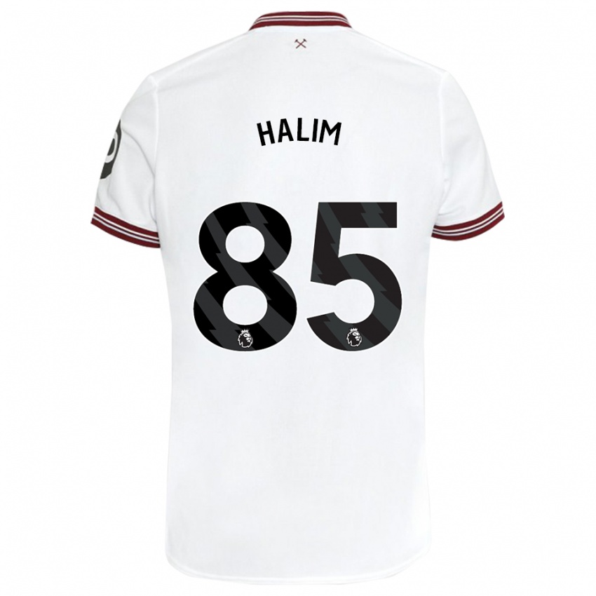 Lapset Mehmet Halim #85 Valkoinen Vieraspaita 2023/24 Lyhythihainen Paita T-Paita