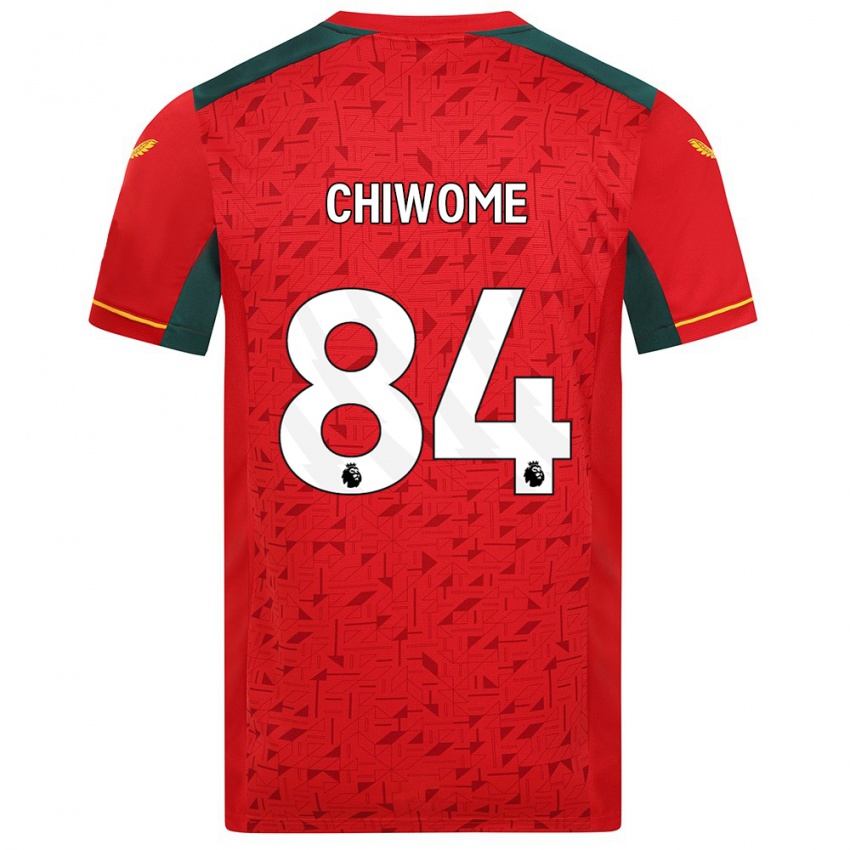 Lapset Leon Chiwome #84 Punainen Vieraspaita 2023/24 Lyhythihainen Paita T-Paita