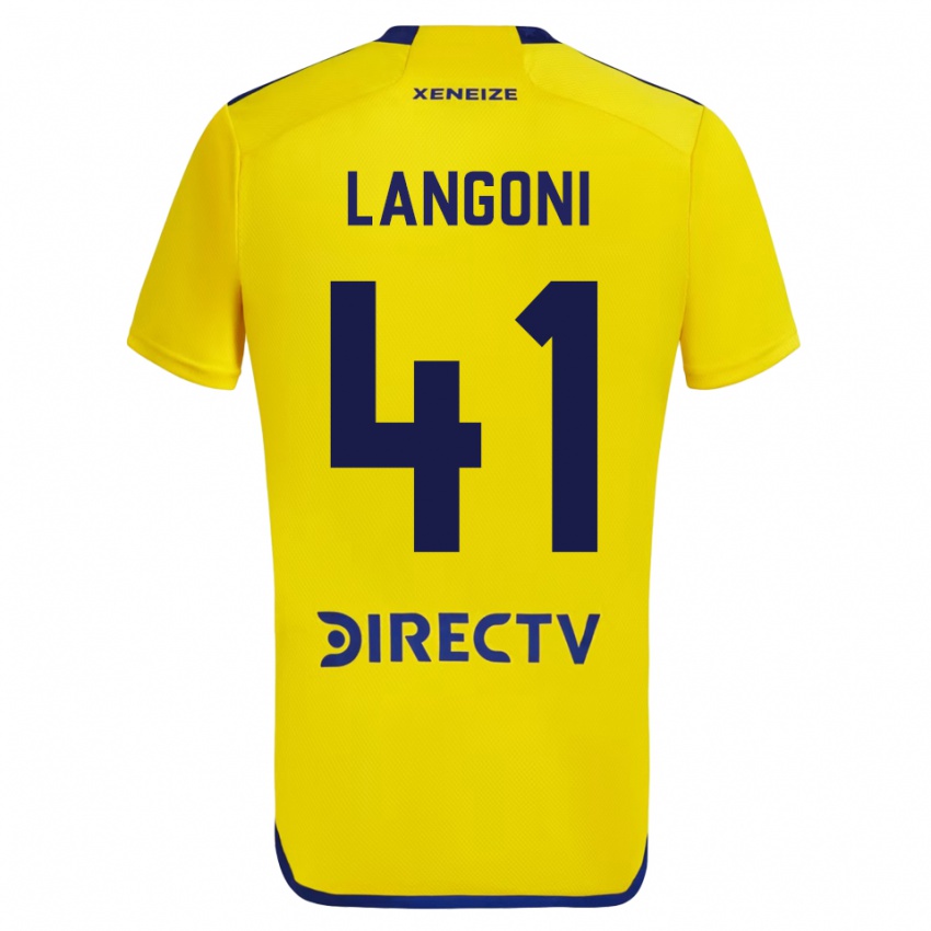 Lapset Luca Langoni #41 Keltainen Vieraspaita 2023/24 Lyhythihainen Paita T-Paita