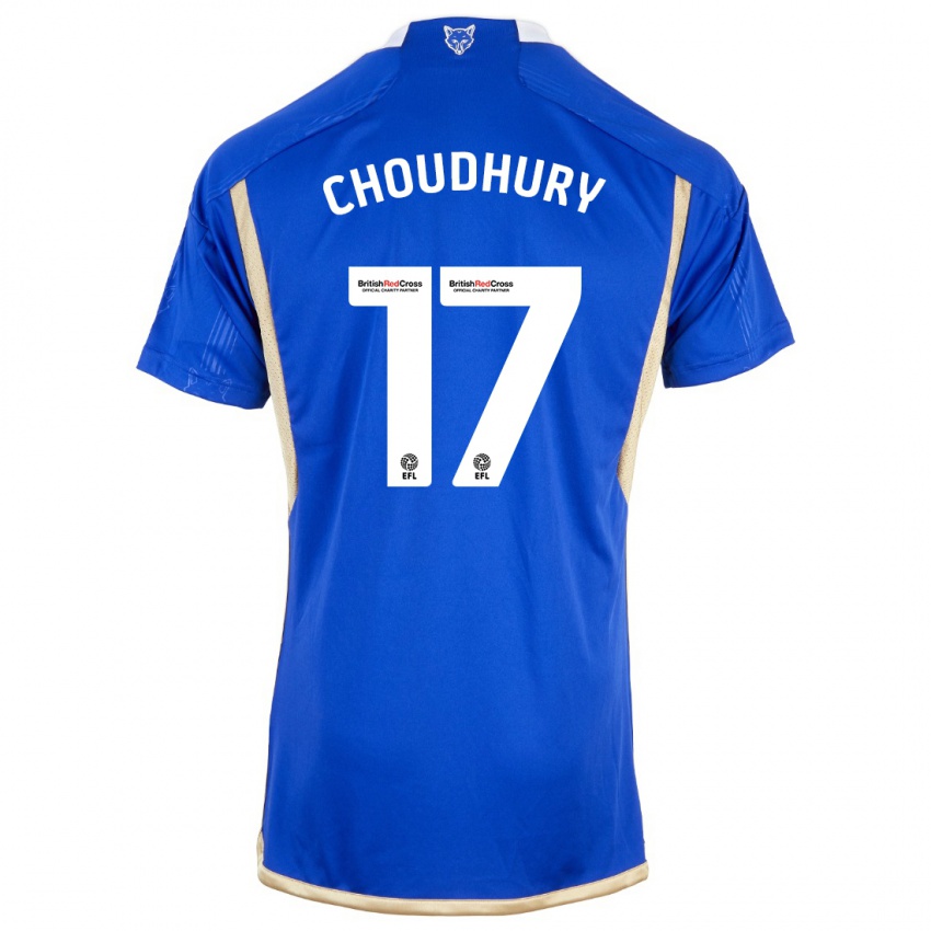 Miesten Hamza Choudhury #17 Kuninkaallisen Sininen Kotipaita 2023/24 Lyhythihainen Paita T-Paita