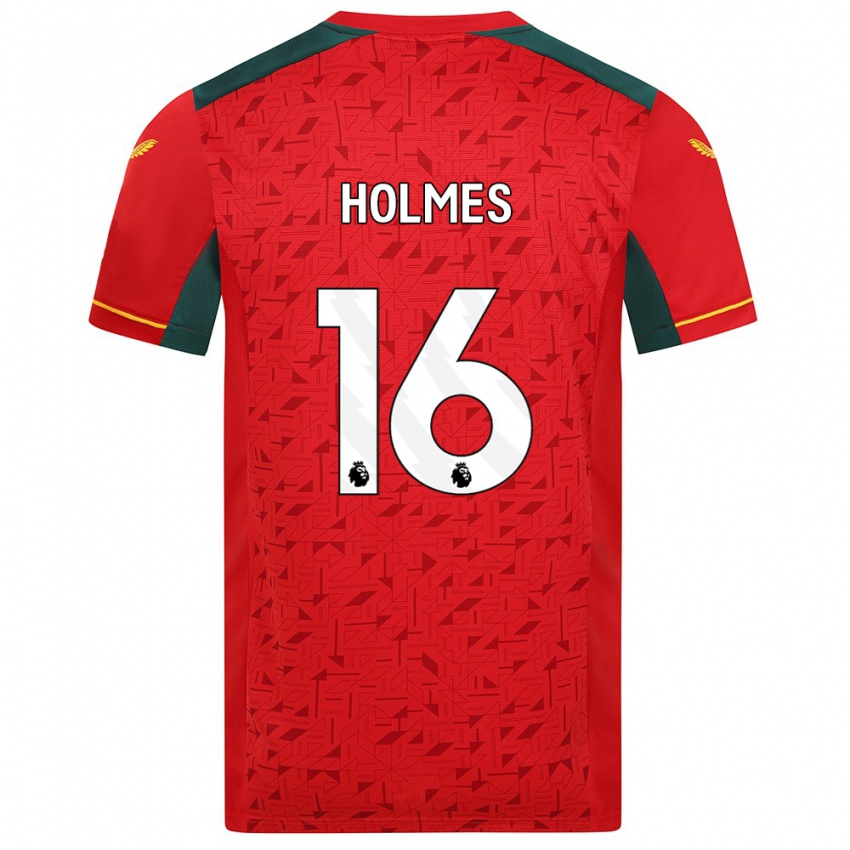 Miesten Summer Holmes #16 Punainen Vieraspaita 2023/24 Lyhythihainen Paita T-Paita