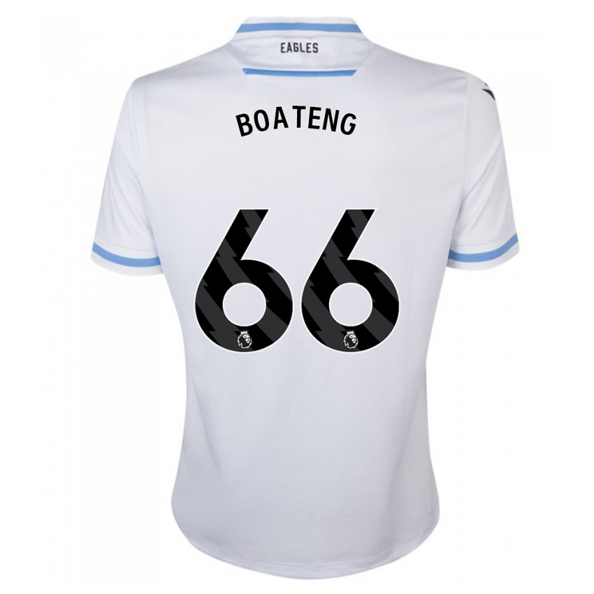Miesten David Boateng #66 Valkoinen Vieraspaita 2023/24 Lyhythihainen Paita T-Paita