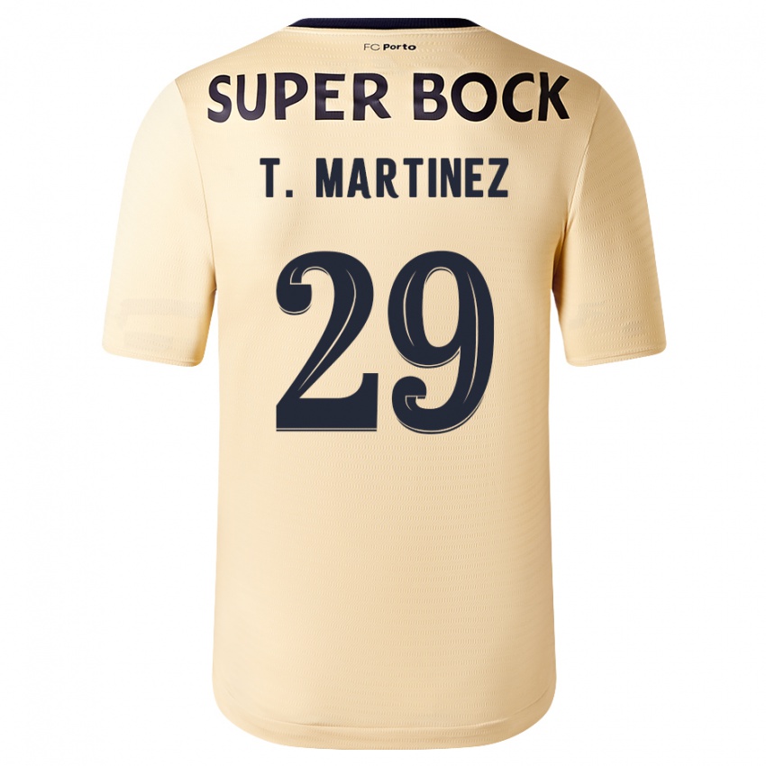 Miesten Toni Martinez #29 Beige-Kultainen Vieraspaita 2023/24 Lyhythihainen Paita T-Paita