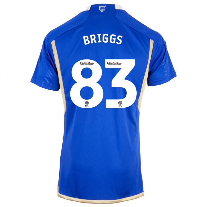 Naisten Logan Briggs #83 Kuninkaallisen Sininen Kotipaita 2023/24 Lyhythihainen Paita T-Paita
