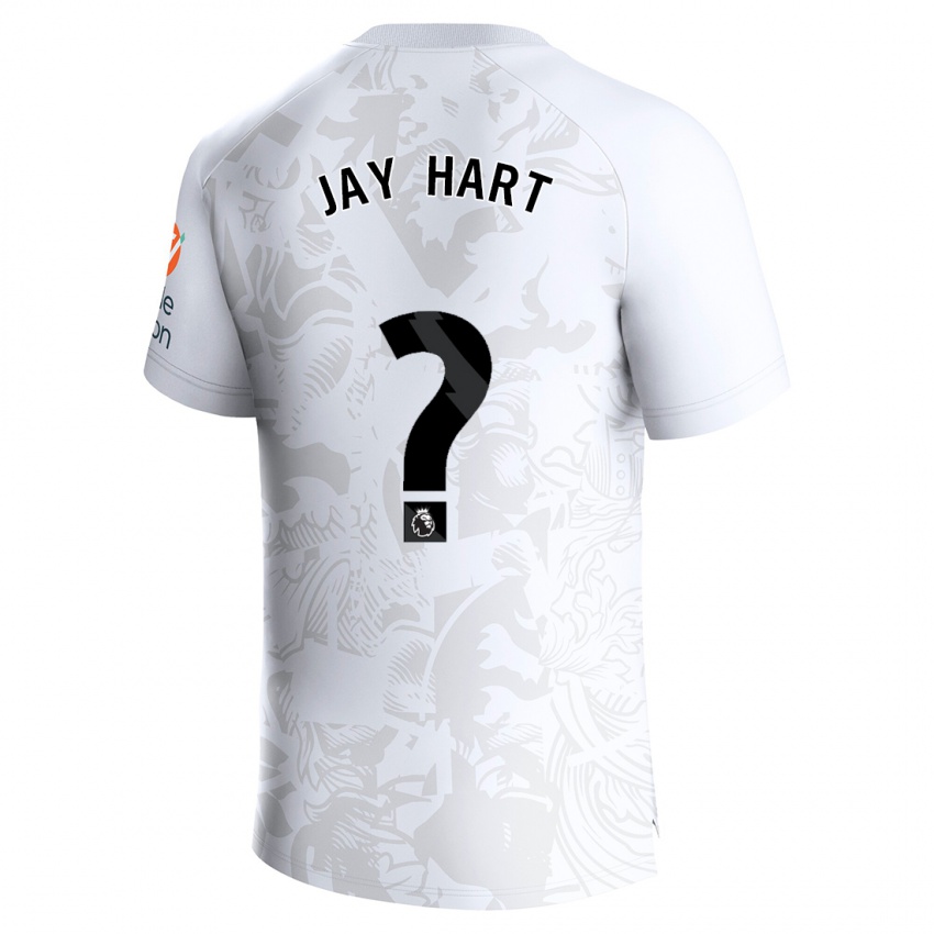 Naisten Taylor-Jay Hart #0 Valkoinen Vieraspaita 2023/24 Lyhythihainen Paita T-Paita