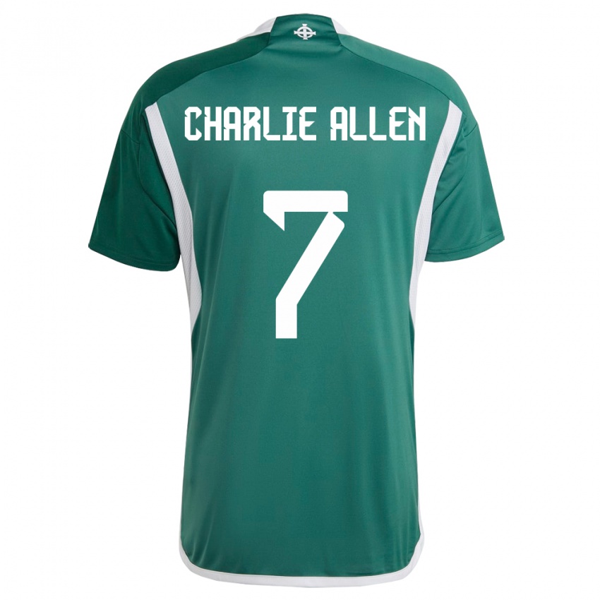 Lapset Pohjois-Irlanti Charlie Allen #7 Vihreä Kotipaita 24-26 Lyhythihainen Paita T-Paita