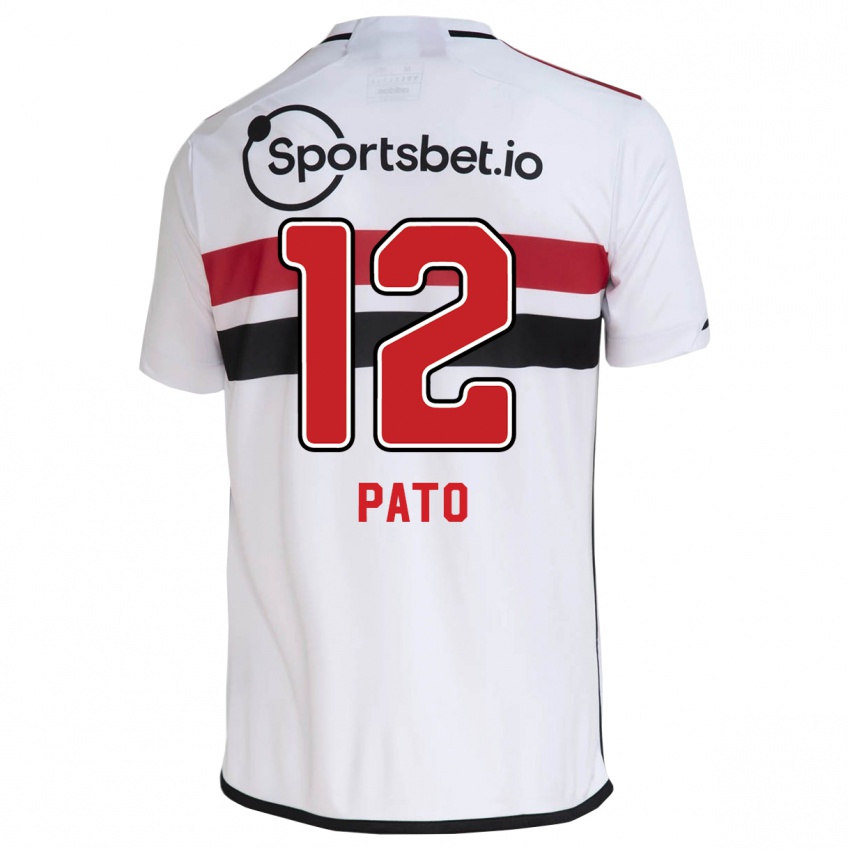 Lapset Alexandre Pato #12 Valkoinen Kotipaita 2023/24 Lyhythihainen Paita T-Paita
