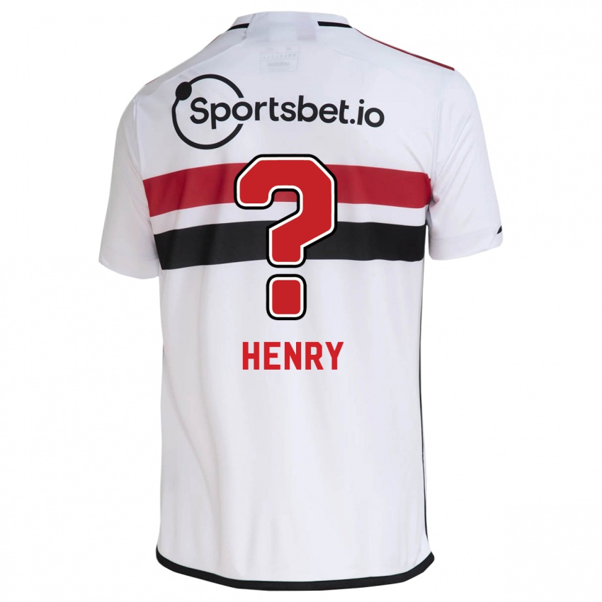 Lapset Thierry Henry #0 Valkoinen Kotipaita 2023/24 Lyhythihainen Paita T-Paita