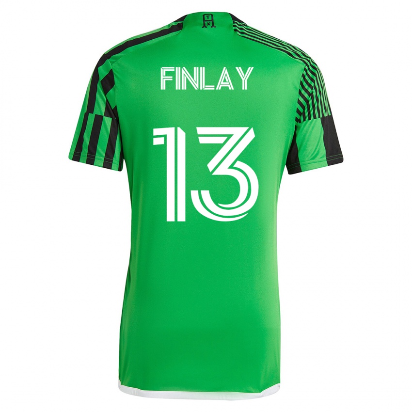 Lapset Ethan Finlay #13 Vihreä Musta Kotipaita 2023/24 Lyhythihainen Paita T-Paita