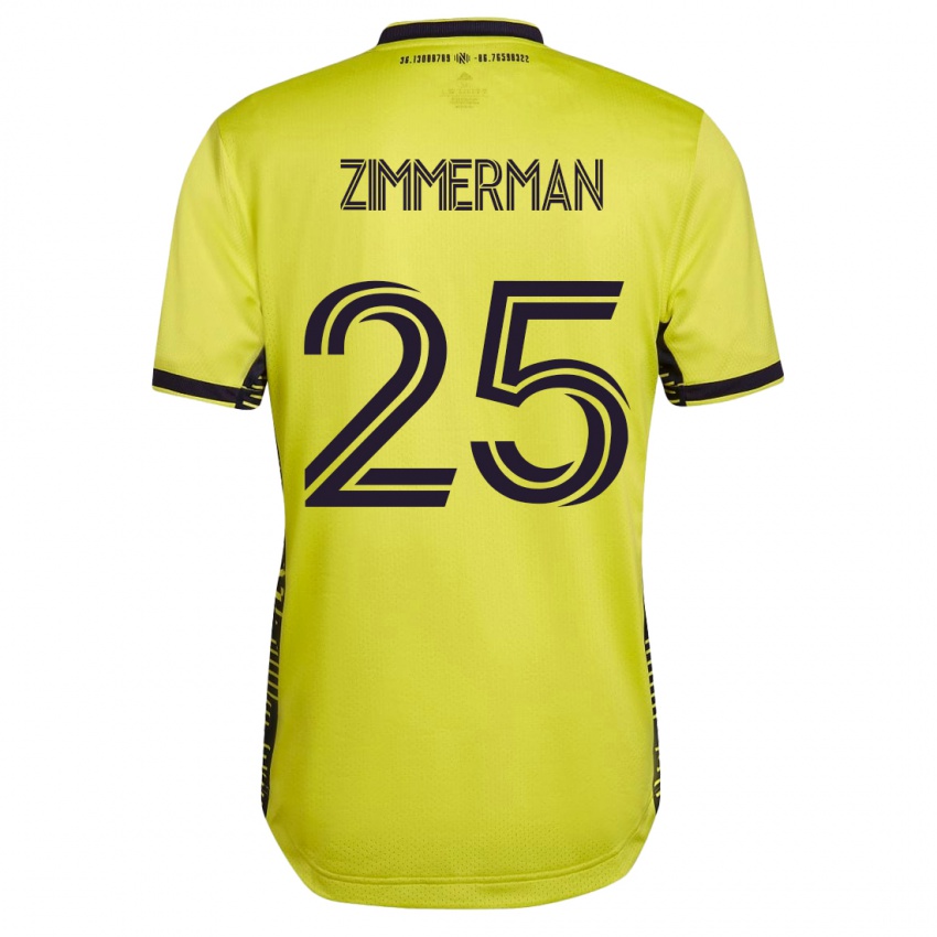 Lapset Walker Zimmerman #25 Keltainen Kotipaita 2023/24 Lyhythihainen Paita T-Paita