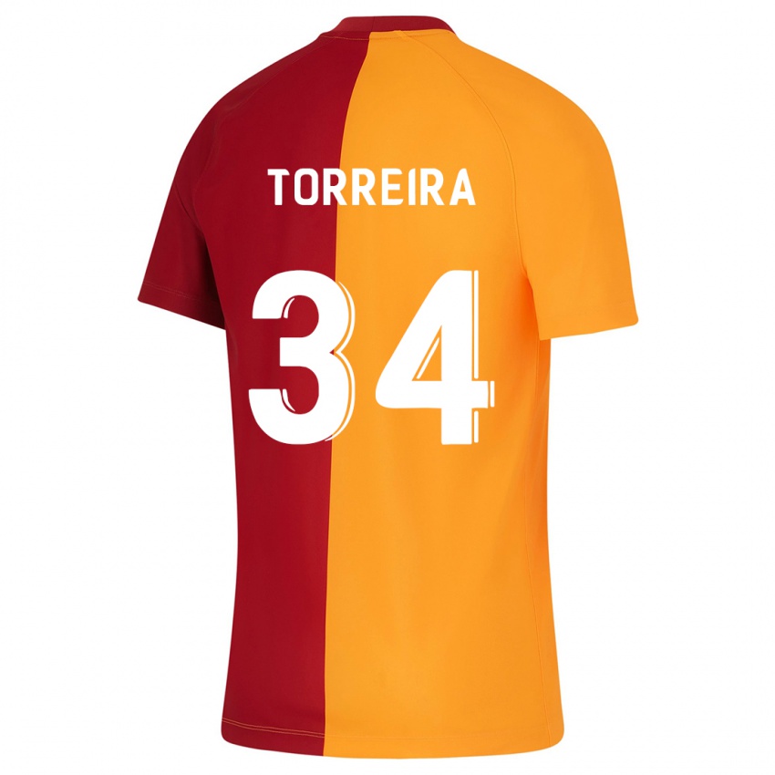 Lapset Lucas Torreira #34 Oranssi Kotipaita 2023/24 Lyhythihainen Paita T-Paita
