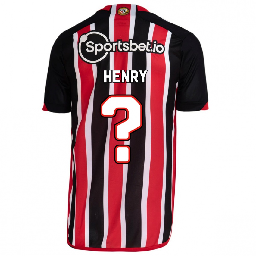 Lapset Thierry Henry #0 Sininen Punainen Vieraspaita 2023/24 Lyhythihainen Paita T-Paita